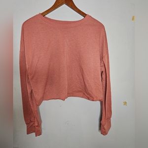Pink Shein Crop Sweater